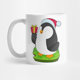 Penguin Christmas Santa hat Mug